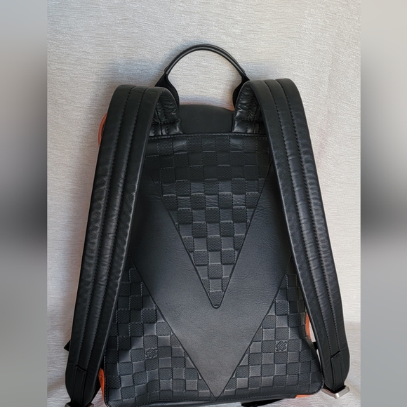 💯 LOUIS VUITTON Damier Infinite Avenue Leather Backpack - Picture 3 of 16